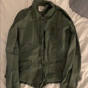 green army style jacket